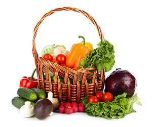 Koszyk z warzywami